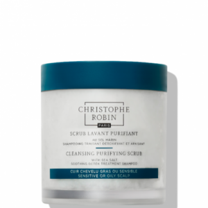 CHRISTOPHE ROBIN CLEANSING PURIFYING SCRUB galvos odos šveitiklis su jūros druska