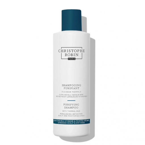 Christophe Robin Purifying Shampoo valantis šampūnas su terminiu moliu