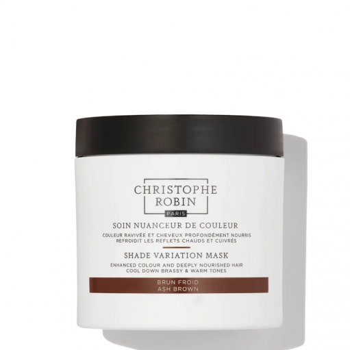 christophe-robin-shade-variation-mask-ash-brown-dazanti-plauku-kauke (1) Christophe Robin Shade Variation Mask - Ash Brown dažanti plaukų kaukė