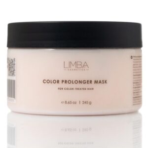 LIMBA COSMETICS COLOR PROLONGER MASK – PLAUKUS ŠVELNINATI IR SPALVĄ IŠSAUGANTI PLAUKŲ KAUKĖ, 245 gr