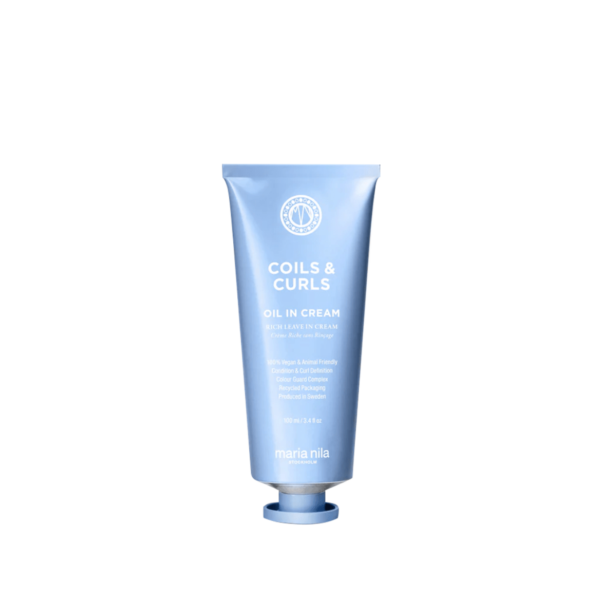 MARIA NILA Nenuplaunamas kremas garbanotiems plaukams – Coils & Curls Oil In Cream