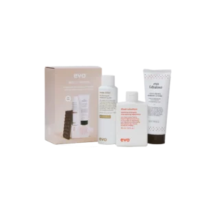 Evo fabuloso best of brown pack: ritual salvation šampūnas + fabuloso cool brown spalvos kondicionierius + water killer brunette sausas šampūnas