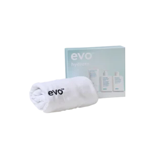 Evo underwraps hydrate: the therapist šampūnas + kondicionierius + the great hydrator kaukė + plaukų rankšluostis