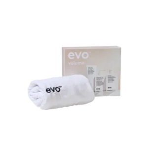 Evo underwraps volume: gluttony šampūnas + kondicionierius + shape vixen apimties losjonas + plaukų rankšluostis
